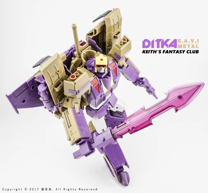 Трансформер KFC игрушки подслушивание металла Ditka Blitzwing MP масштаб Три переменных