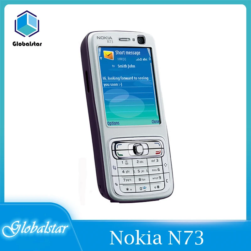 Мобильный телефон Nokia N73 Восстановленный GSM английская Арабская русская