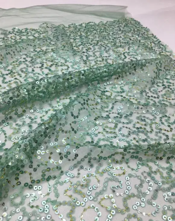 Высококачественная африканская кружевная ткань S-566832 с блестками распродажа