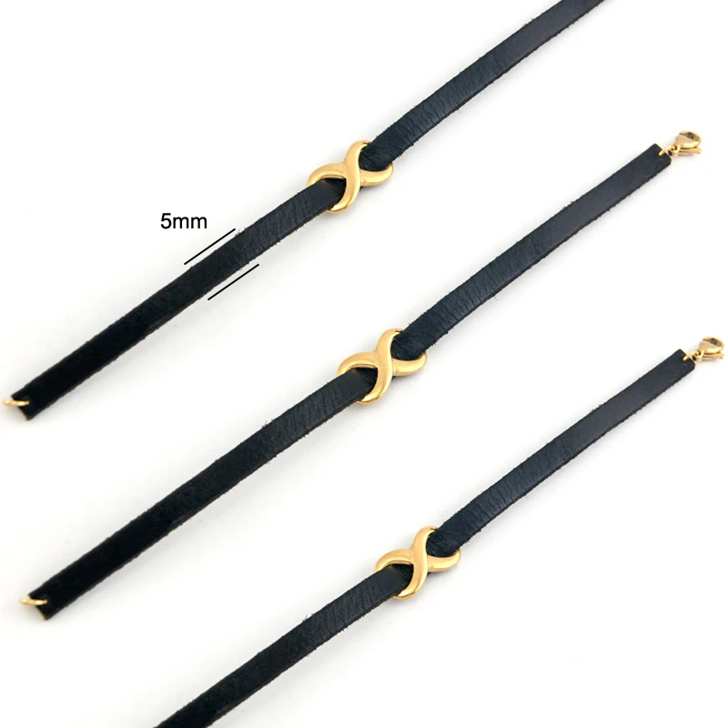 Браслет бесконечный из нержавеющей стали для мужчин и женщин Ювелирное