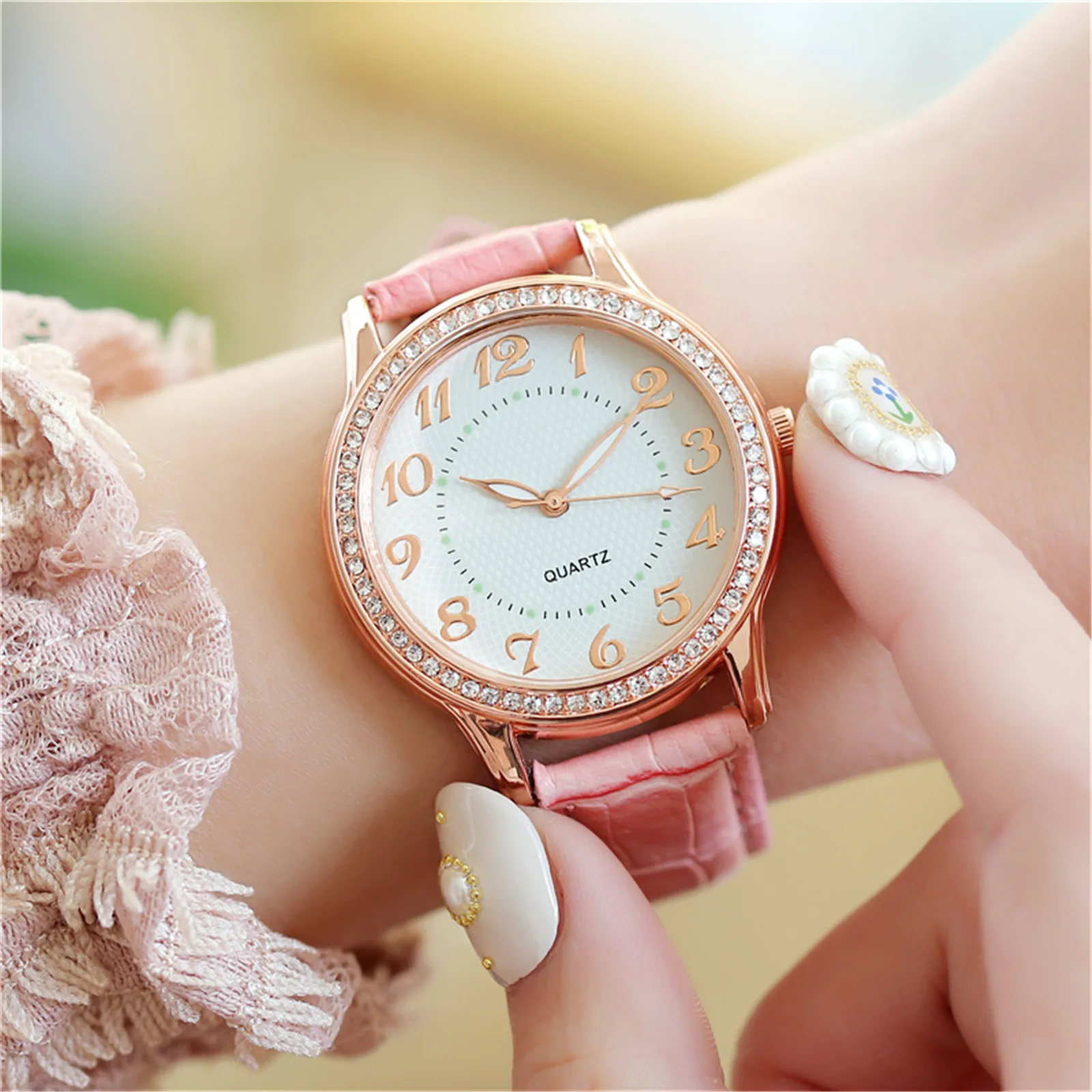 

Luxury Style Decorative Watch Ladies Diamond Luxury Watch Fashion Belt Watch Clothing Decoration Accessories 2021 New