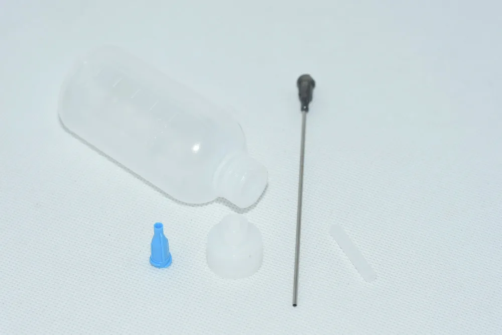 Пластиковый аппликатор Luer для бутылок с замком 2 унции 50 мл 10 см 16 г длина трубы