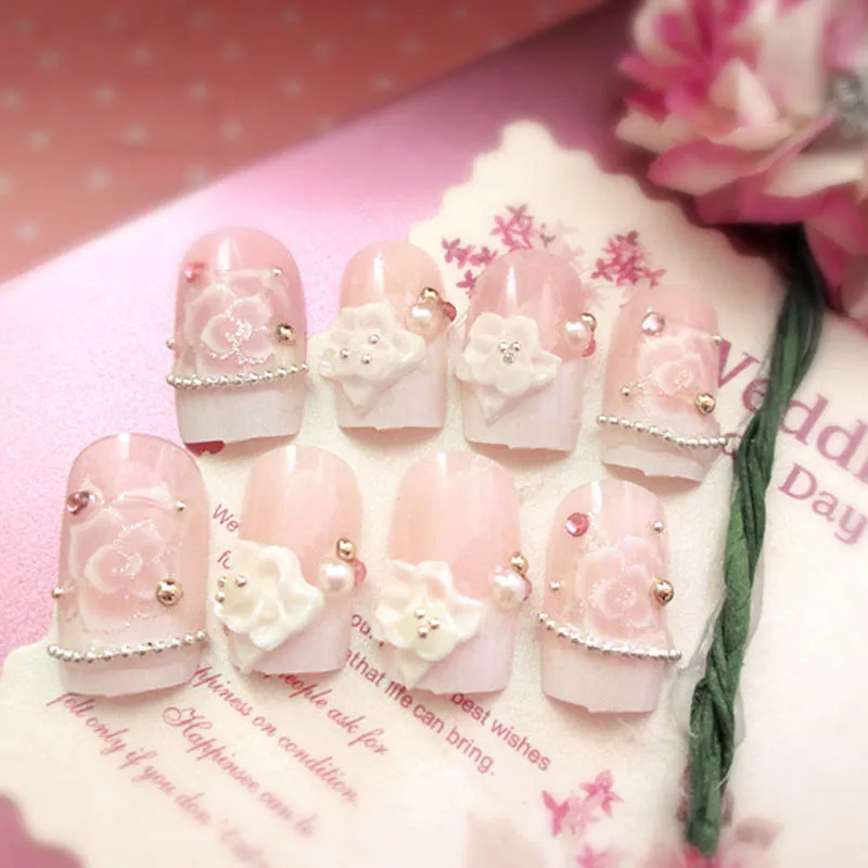 Горячая распродажа 24 шт./компл. Полный Накладные ногти с резиновыми полосками