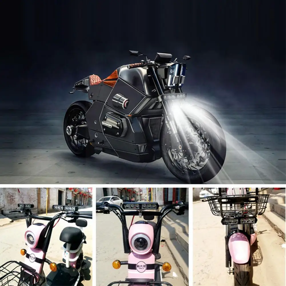 

Motorcycle Lights Single Row Of Lights 1 Pair, 2PC. New 6led Headlights Motorcycle G1X6