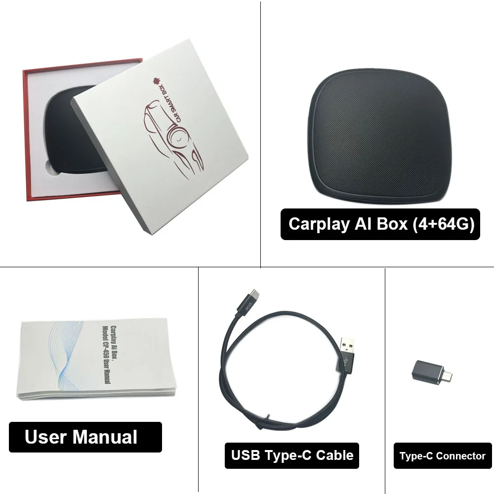 iHeylinkit Wireless Carplay Ai Box Android Auto Qualcomm Snapdragon 8Core Car play Smart Box 4+64G For Nissan VW Kia Toyota Audi images - 6