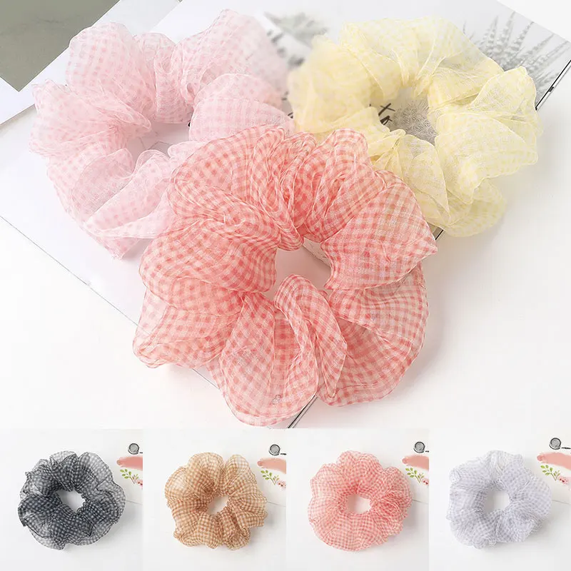 Новинка 2020 года мягкая эластичная резинка для волос из органзы милая прически