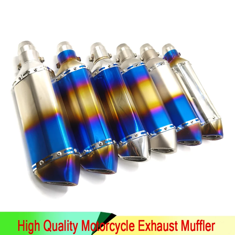 

Выхлопной глушитель для мотоцикла, глушитель для мотоцикла, Модифицированная выхлопная труба для гоночного мотоцикла для MT09 NMAX155 Z800 CBR650 R6 ...