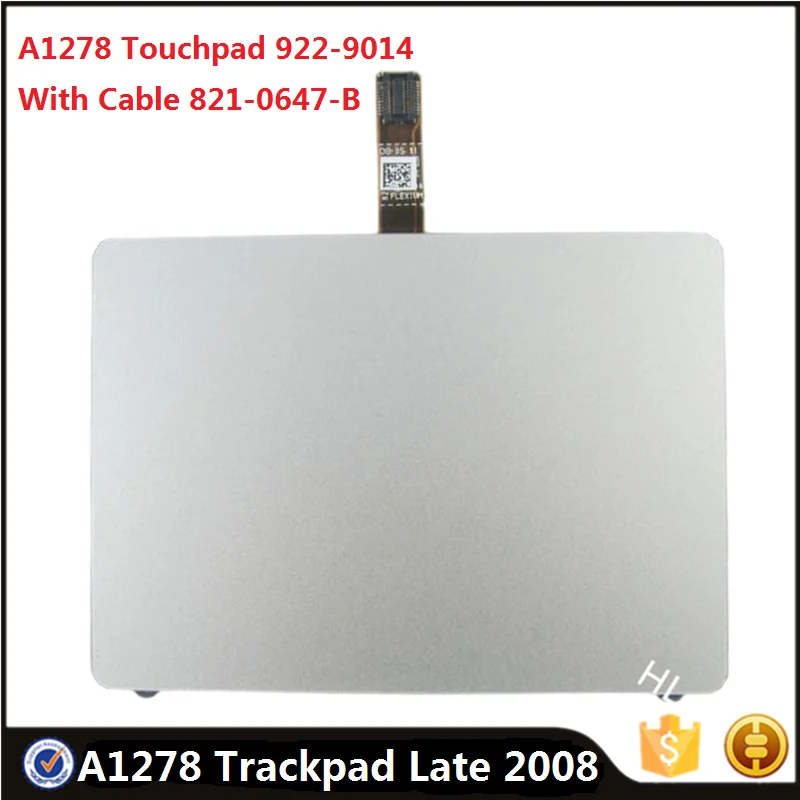 

Original A1278 Trackpad With Flex Cable 821-0647-B For Macbook 13" 2008 EMC 2254 Touchpad Replacement Mouse Board Full Tested