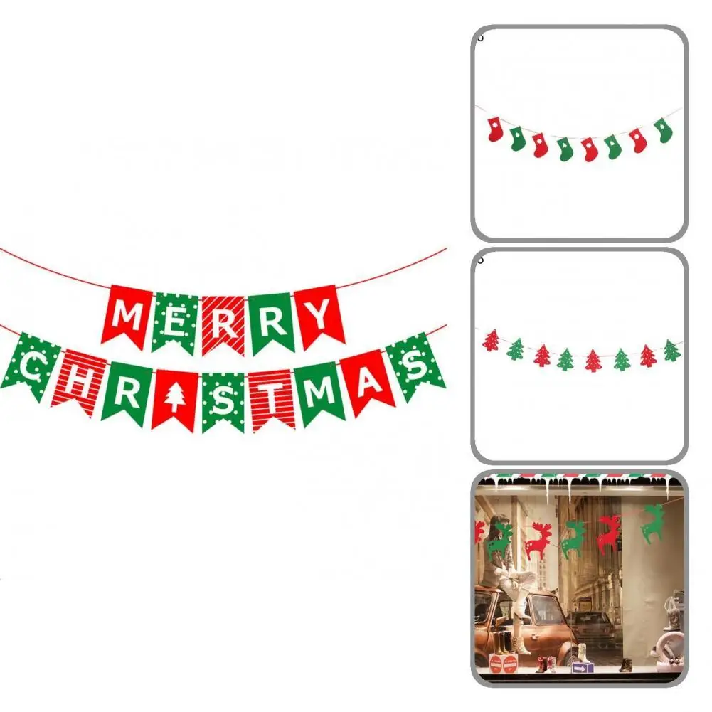 

7 видов стилей 1 набор красивых декоративных рождественских подвесных баннеров, ярких праздничных баннеров, праздничных потолочных украшен...