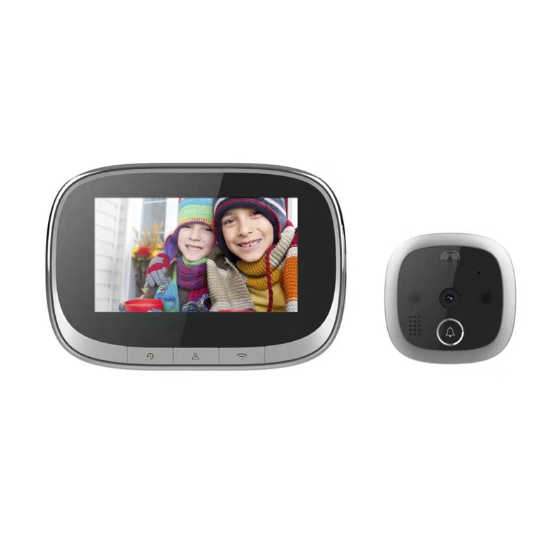 Tuya Digital Video Door Viewer Peephole Camera Intercom 4.3" LCD WiFi Home Security Monitor Infrared Motion Detect Doorbell