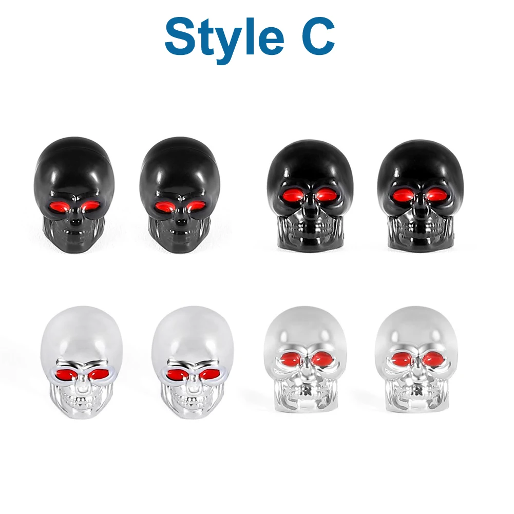 

ZZTZZ 4Pcs/Set Cars Bicycle Tire Valve Caps Universal Dustproof Wheel Stem Air Valve Caps Tire Valve Auto Truck