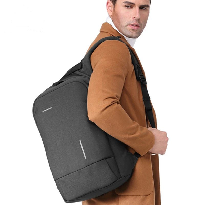 

New men's bag usb rechargeable anti-theft backpack large capacity computer backpack student school bag travel bag