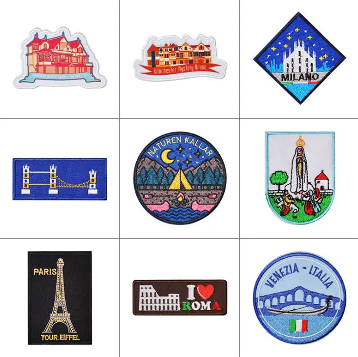 

New arrival 10 pcs embroidered Iron On Patches badges garment bag hat Appliques accessory free shipping
