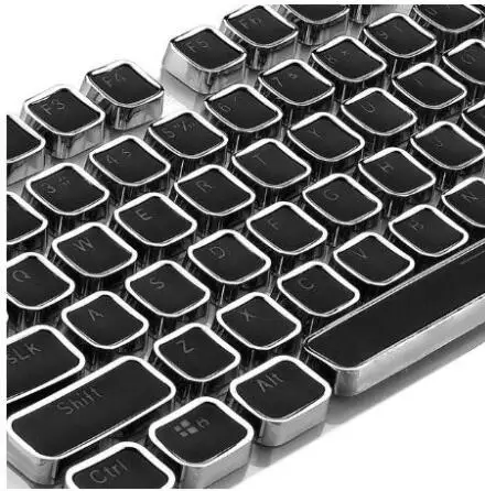 Стимпанк пишущая машинка ключ крышка s для Cherry MX Outemu механическая клавиатура двойная съемка 104 клавиши Металл ощущение PBT ключ крышка - Цвет: Square Black