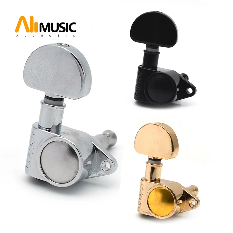 gitarre versiegelt fan förmigen tuning pegs tuner mechaniken für akustische elektrische gitarre gitarre teile schwarzgoldchrom free global