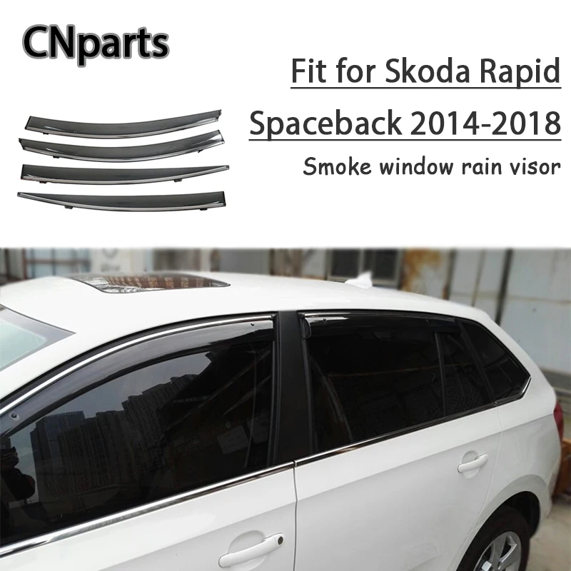 

Автозапчасти 4 шт. ABS для Skoda Rapid Spaceback 2014-2018 автомобильный козырек от дыма солнцезащитный козырек сохраняющий свежий воздух конвекционные ак...