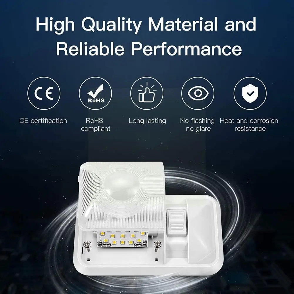 

Led Rv Interior Ceiling Light Boat Trailer Marine Dome 280lm Light Fixture Single White 12v 4000-6500k On/off With S Z7f5