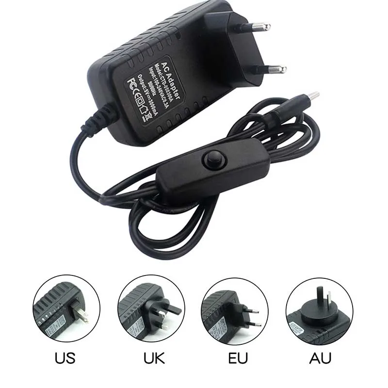 Плата Raspberry Pi 4 Model B в комплекте с алюминиевым чехлом радиатором переключателем