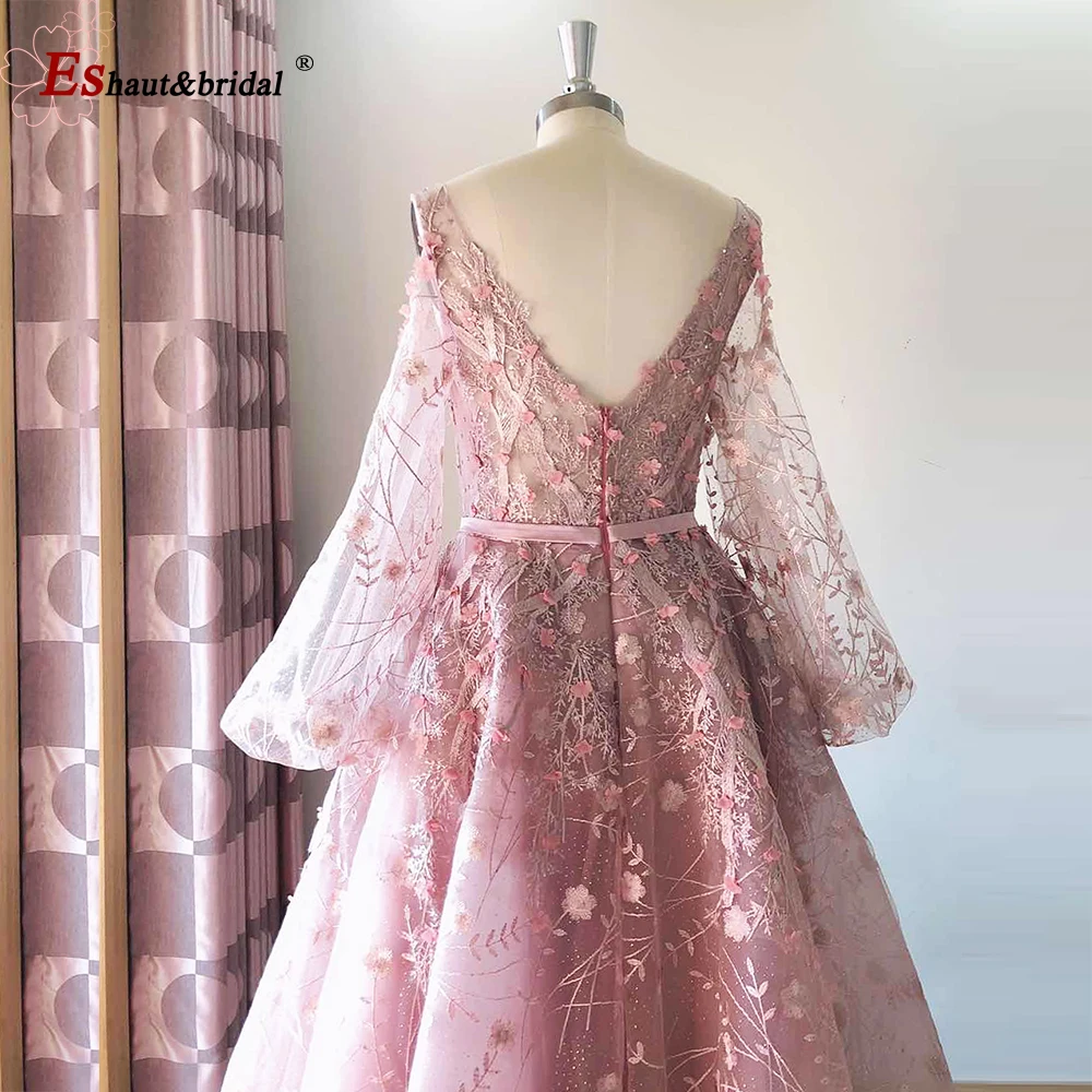 Дубай арабское вечернее платье для женщин 2020 кружевные длинные расклешенные