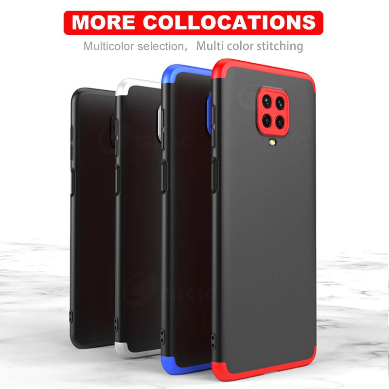 Оригинальный чехол GKK для Xiaomi Redmi Note 8 9 Pro Max 9S полная защита жесткий матовый