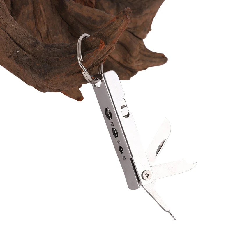 Multifunctional EDC Mini Portable Stainless Steel Screwdriver Phone Holder File Outdoor Repair Tools Accessories Bottle Opener | Спорт и