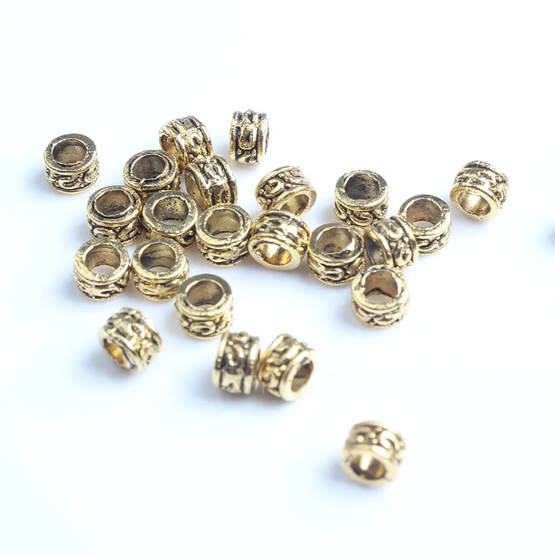 antir gold LingXiang 5 мм 167 шт каждый шарик прокладка DIY мужчины и женщины браслет ожерелье аксессуары для лодыжки - Цвет: antir gold
