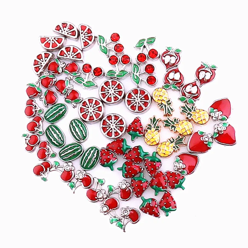 Эмалевые подвески в виде фруктов вишни клубники арбуза 20 шт./лот подходят для