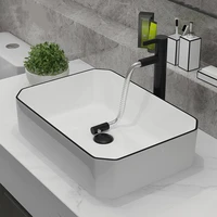 above counter basin wash basin household small size single basin ceramic countertop sinks white bathroom sink shampoo bowl