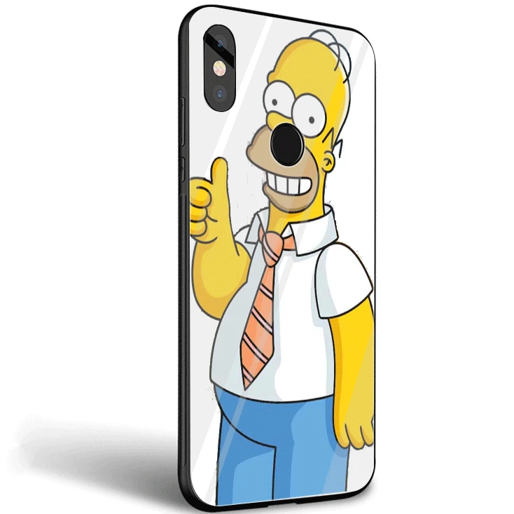 Чехол для мобильного телефона стеклянный ТПУ Для Xiaomi mi Note7 5 6 Pro Poco F1 A1 A2 4X 5X 6X 9