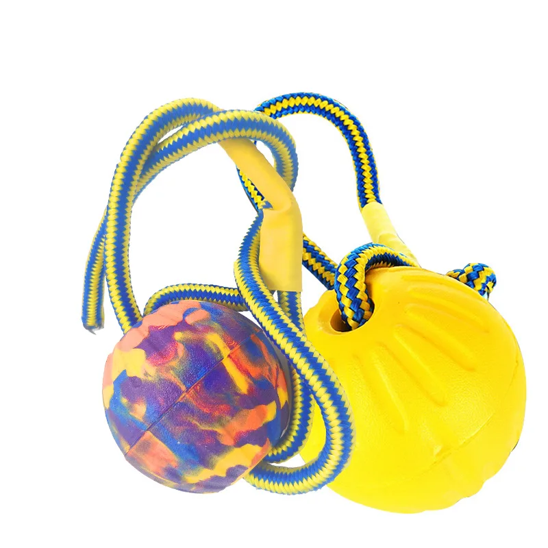 Игрушки для домашних питомцев шарики из ЭВА игрушки с веревкой Интерактивная