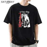 punk maiden japanese anime men print cotton t shirt women unisex oversize mujer tops tee man 11 colors clothesdrop ship