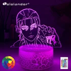 Аниме Светодиодная лампа Атака Титанов Эрен х ююдцу кайзен для детской спальни Декор подарок на день рождения манга АОТ Атака Титанов 3d светодиодный светильник