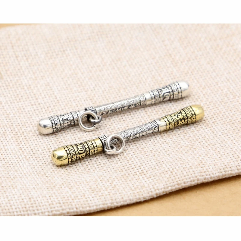 EDC 925 серебро с латунными бусинами нож подвеска уличный Паракорд DIY украшения из