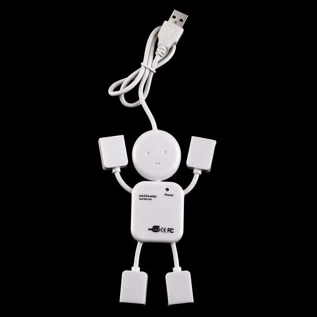 

Новинка 2019, 4-портовый концентратор Humanoid, высокоскоростной Разветвитель USB 2,0, Кабель-адаптер для ноутбука, ПК, Прямая поставка