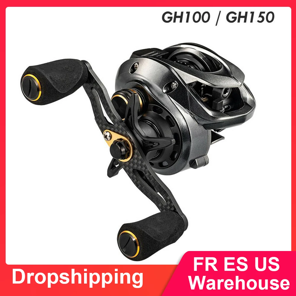 Высококачественная Сверхлегкая Рыболовная катушка GH100 GH150 7 2: 1 двойная