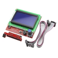 lcd 12864 graphic smart display controller board with adapter cable for 3d printer ramps 1 4 reprap 3d printer mendel prusa