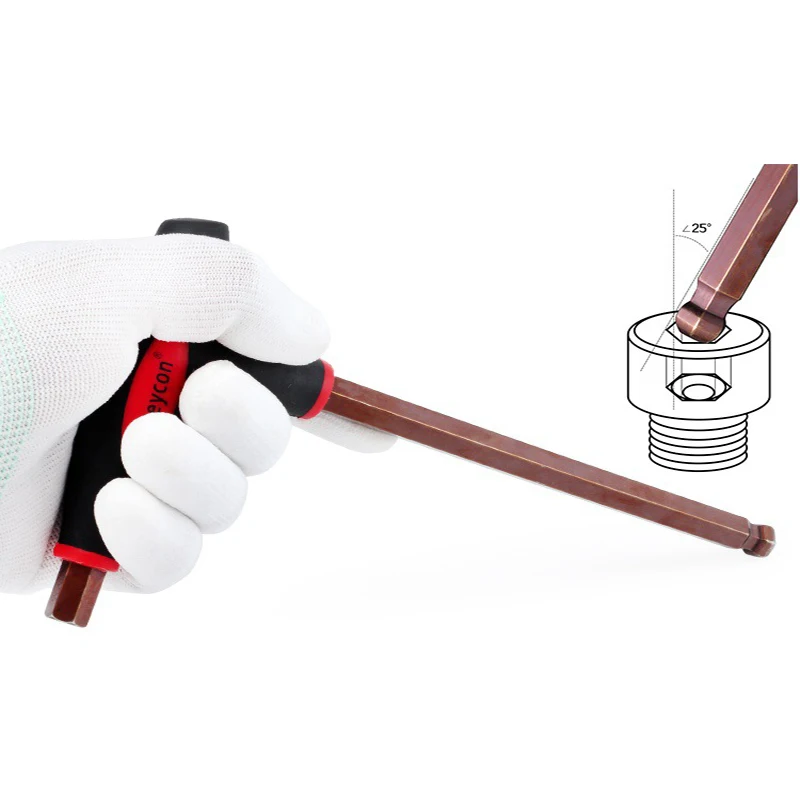 8 шт. T образная рукоятка S2 шестигранный ключ с шаровой головкой набор прочных