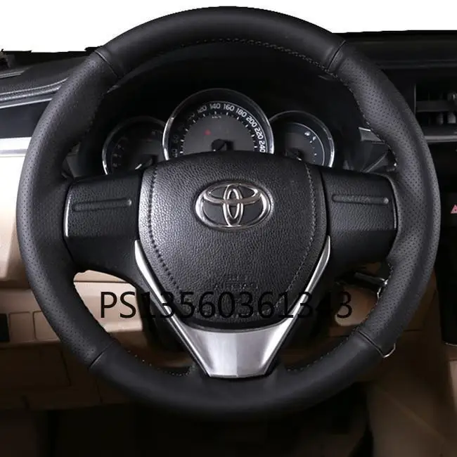 

Чехол на руль, сшитый вручную, подходит для Toyota Corolla Camry Avalon IZOA Highlander CHR RAV4, замшевая ручка для веранды