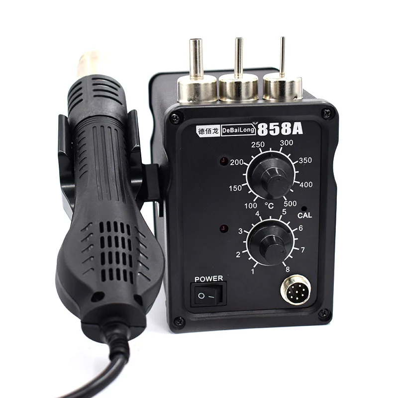 Паяльная станция 700 Вт 858A SMD паяльник для переделки пистолет горячего воздуха