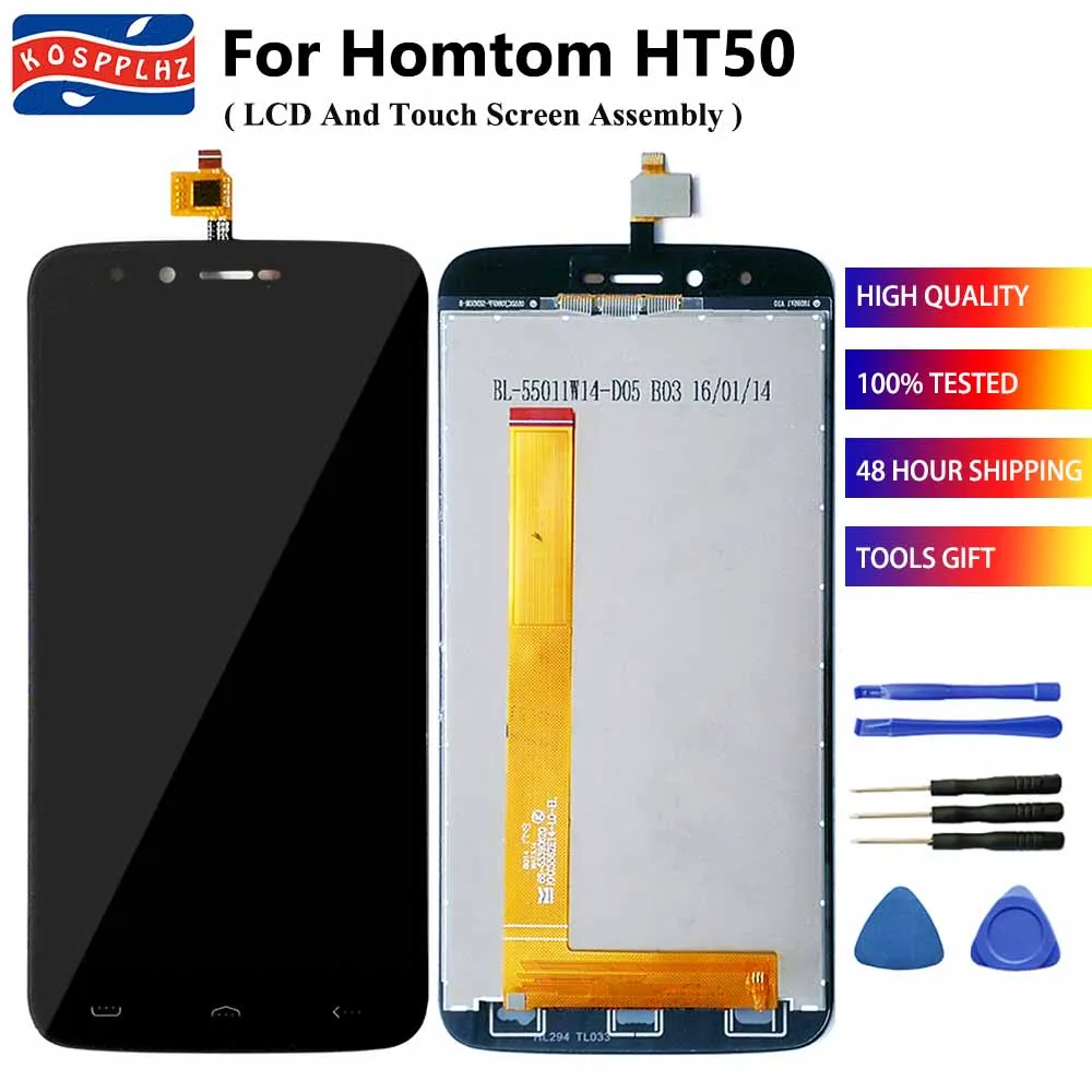 Высокое качество для homtom ht50 ЖК-дисплей и кодирующий преобразователь сенсорного