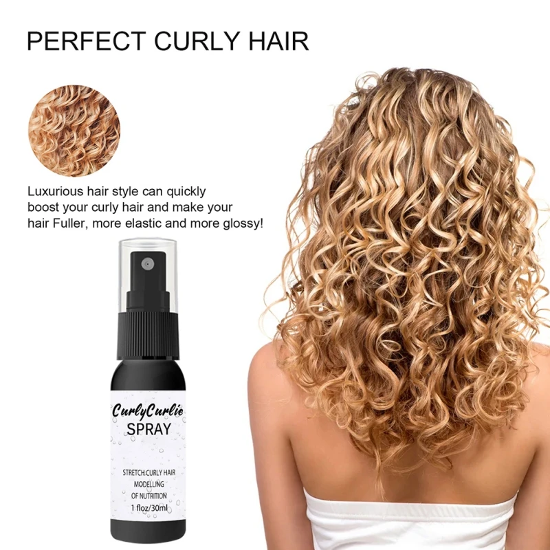 

30/50ml Perfect Cute Curls Spray for Curly Wavy Hair Strong Hair Styling Gel Hair Booster Curl Defining Styling Enhancing Spray