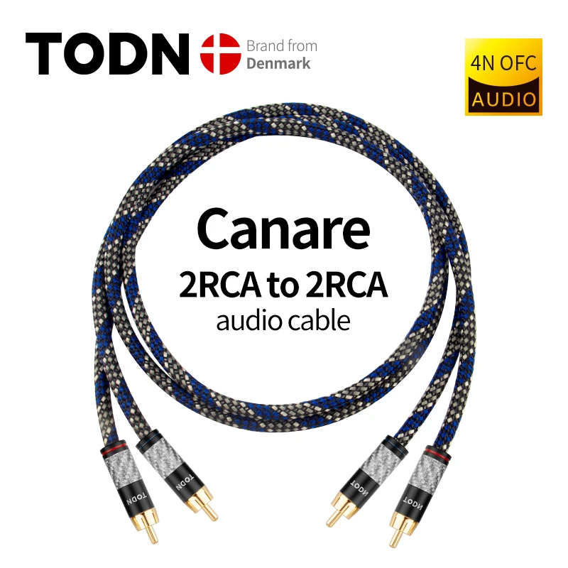 Canare 1 пара RCA аудио кабель 2 к межразъемный HIFI стерео 4N OFC штекер-штекер для