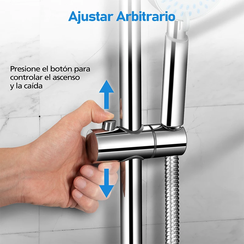 shower system set shower head 5 spray modes high pressure shower heads shower pole shower rail shower set bathroom free global shipping