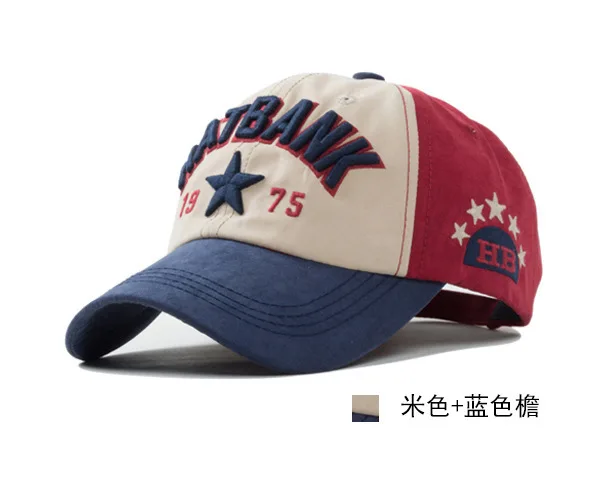 Корейская версия вышитой буквы пятиугольник утка язык бейсболка Мужская и