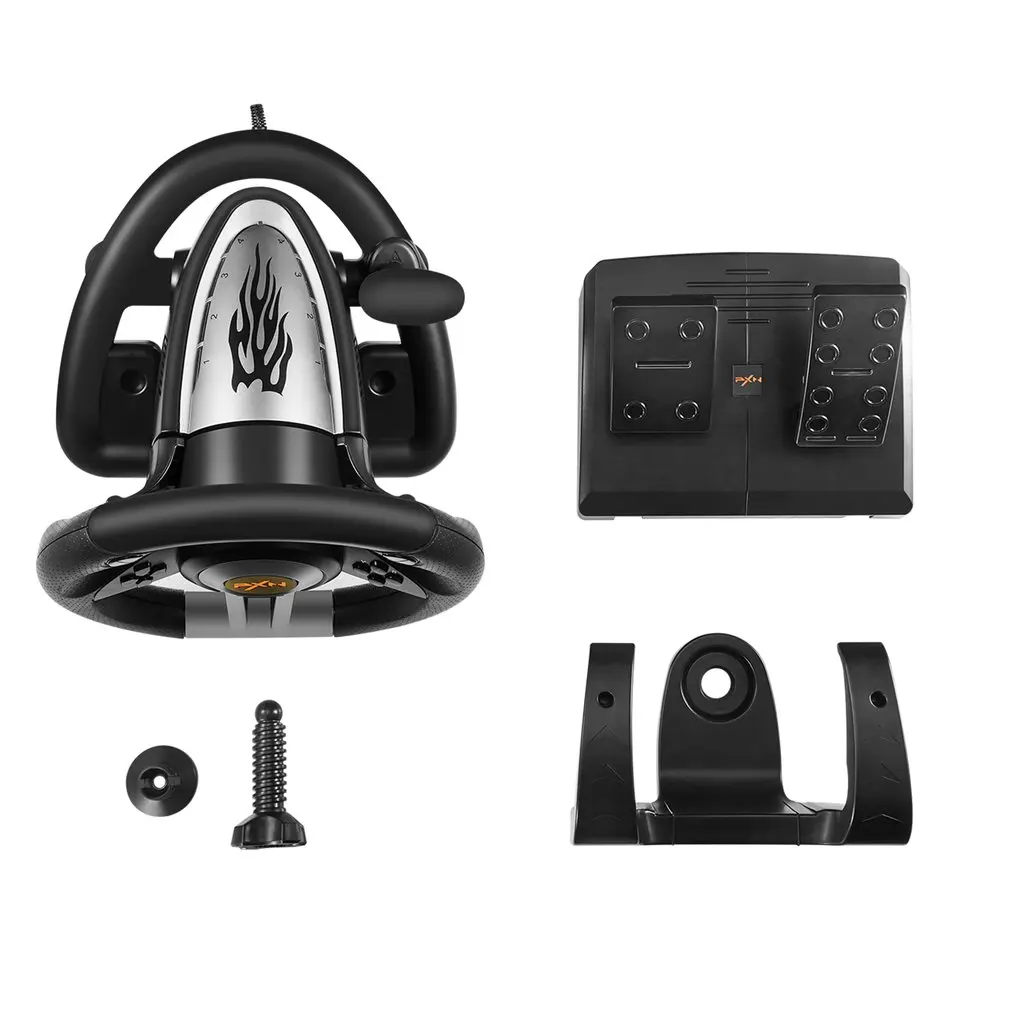 PXN V3II Racing Game Steering Wheel with Brake Pedal for PC/PS3/PS4/XBOX ONE/SWITCH | Электроника