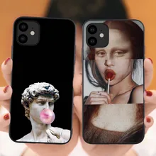 Чехол для телефона iPhone 11 Pro Max Mona Lisa забавные имитирующие художественные картины Рождение Венеры мягкий чехол для iPhone XR XS MAX Чехол для телефона iPhone 11 Pro Max Mona Lisa забавные имитирующие художественные картины Рождение Венеры мягкий чехол для iPhone XR XS MAX