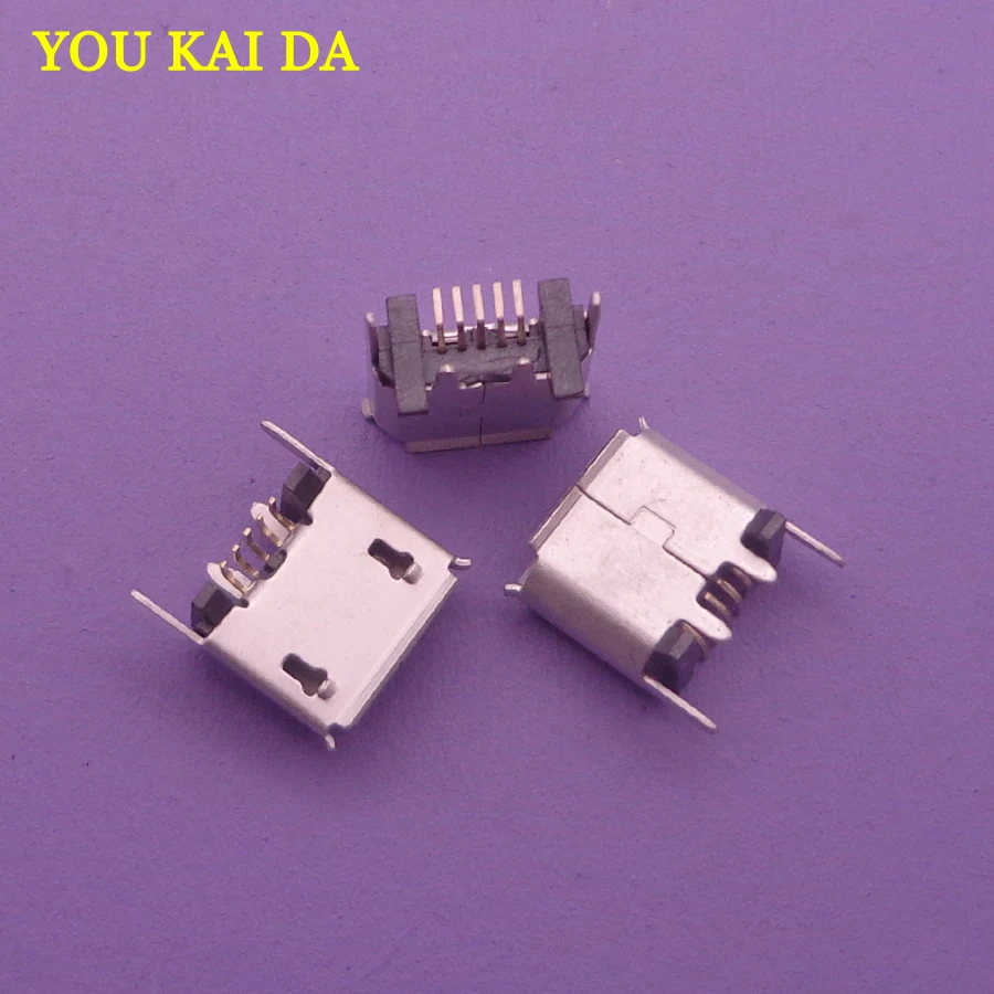 100 шт. микро мини USB разъем для зарядного порта док-станция ZX80-B-5P Micro Тип B
