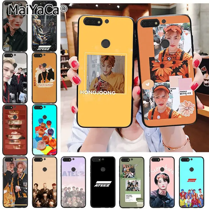 MaiYaCa ATEEZ HongJoong SeongHWA чехол для телефона Huawei Honor 8X 9 10 20 Lite 8A 5A 7A 7C 10i 8C 9X Pro|Бамперы| |