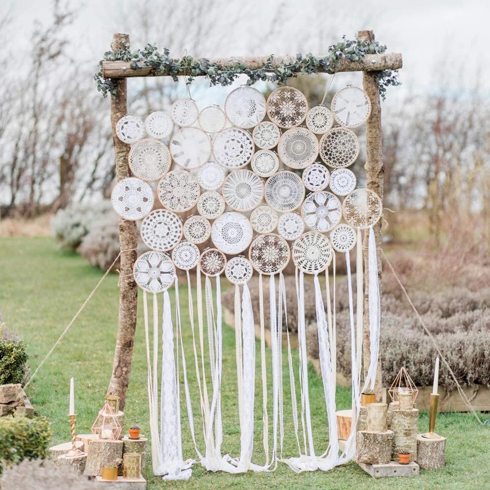 

12pcs 8cm Embroidery Hoop Tool Wooden Bamboo Frame Hoop Ring Circle Round Loop Shed DIY Hand Craft Sewing Needwork Accessories