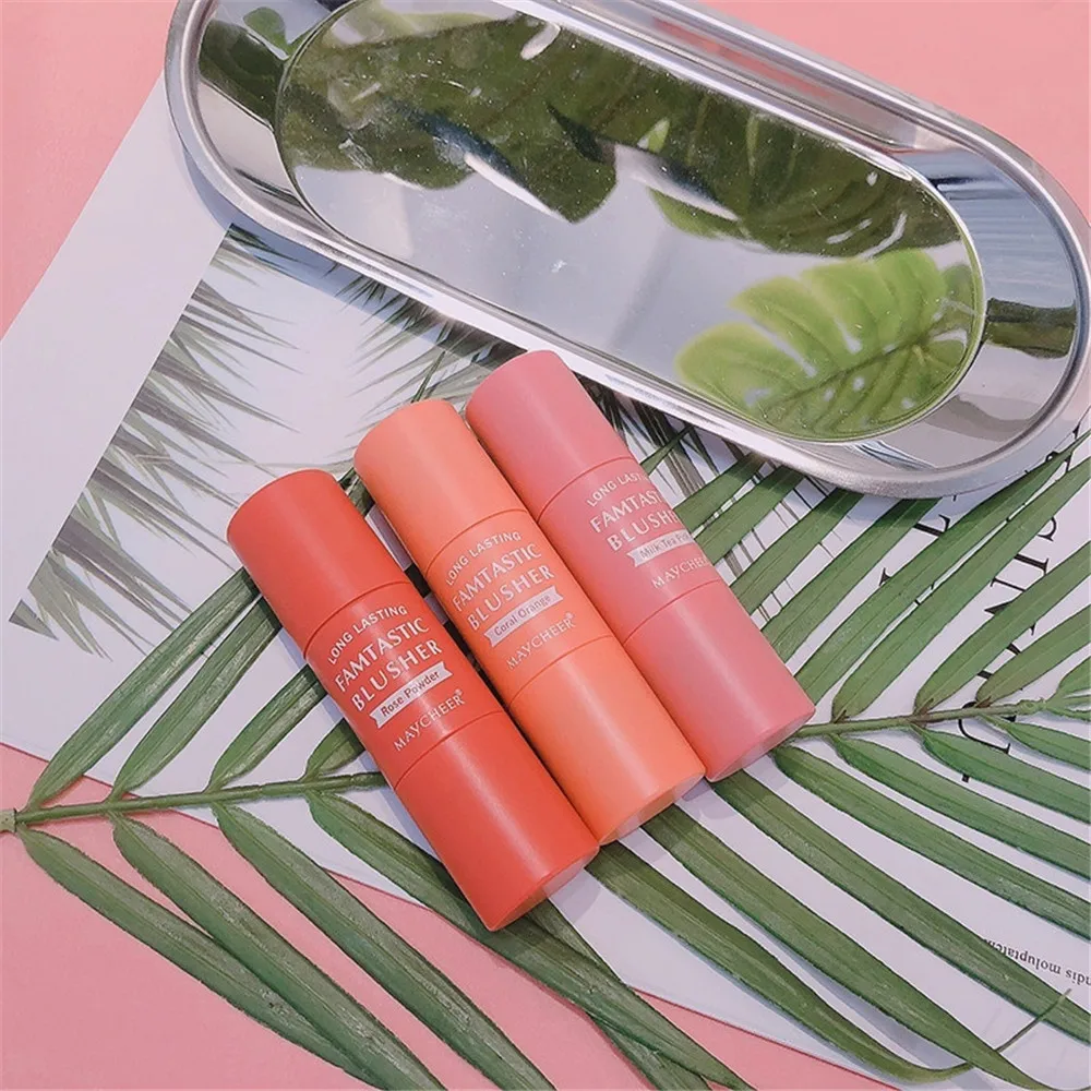 Водостойкий двусторонний минеральный румяна-Стик 3 цвета | Красота и здоровье